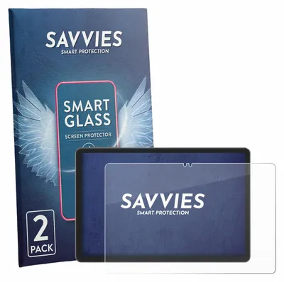 Produktbild von 2x Savvies Schutzglas Folie für Blackview Tabwee T50 9H Panzer Schutzfolie Glas Displayschutz klar transparent