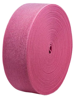 10m edles Glitzer-Gummiband pink 50mm