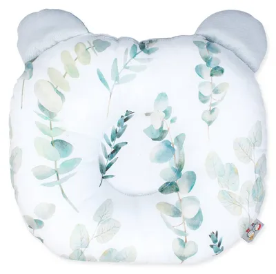 Image de Coussin d'appui-tête Eucalyptus - 30 cm x 25 cm - Gris | par SEVIRA KIDS