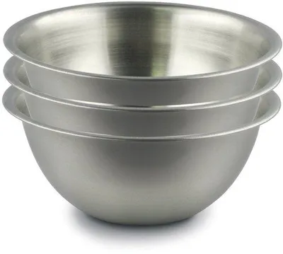 Obrázek produktu pro Sada nádobí z nerezové oceli – 3dílná sada – 21 cm