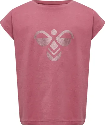 Produktbild von hummel hmlDIEZ T-SHIRT S/S - HEATHER ROSE - 116