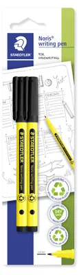Produktbild von STAEDTLER Noris writing pen 307 Fineliner Blisterkarte mit 2 Stiften, schwarz