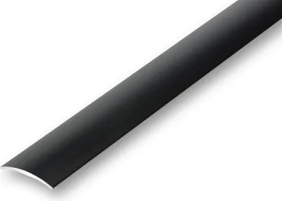 Produktbild von (9,70EUR/m) Übergangsprofil 30 x 1000 mm schwarz selbstklebend gewölbt Nahtdeckprofil Dehnungsfugenprofil Abdeckleiste