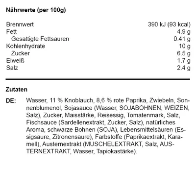 Produktbild von GoTan Original Wok Chilli-Garlic Sauce 1000ml Flasche (Chili-Knoblauch-Sauce)