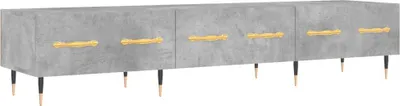 Obrázek produktu pro vidaXL TV skříňka betonová šedá 150x36x30 cm odvozený dřevěný výrobek