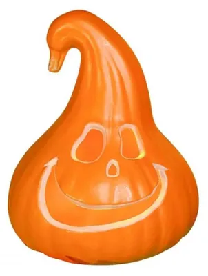 Obrázek produktu pro Halloweenská lucerna, velký dýně, tematická dekorace, plast, 1 kus