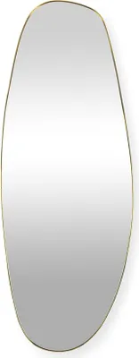 Productafbeelding van SensaHome Rafael wandspiegel – Organische spiegel – Asymmetrisch ontwerp – 160x60 cm – Goud