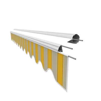 Produktbild von VANA Markisen Volant für 3,5 m Markisen Markisenstoff Markisentuch Sonnenschutz nur Volant fertig genäht Maß 3,38 x 0,21 m Design SPD025