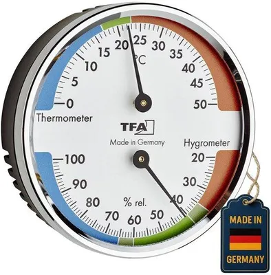 Zdjęcie produktu dla Termohigrometr do pomiaru temperatury i wilgotności powietrza – monitor klimatu wewnętrznego