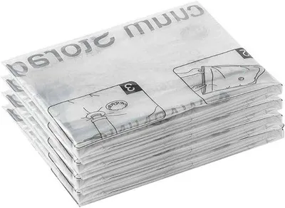 Produktbild von Famanu Vakuumverpackungsbeutel 4 Stück - wiederverwendbare Beutel für Kleidung (60 x 40 cm)