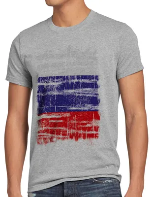 Produktbild von Russland Vintage Flagge Herren T-Shirt Russia EM WM Olympia