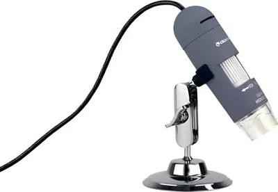 Zdjęcie produktu dla Mikroskop cyfrowy Celestron CM44302-C, 10x-200x, LED, USB, kamera 2MP