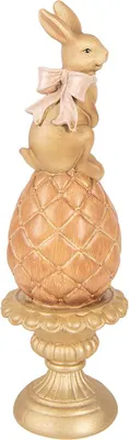 Immagine prodotto di Clayre & Eef figurina decorativa coniglio Ø 8x27 cm plastica marrone