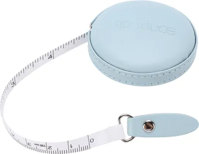 Zdjęcie produktu dla Taśma miernicza do ciała Taśma miernicza do szycia Przenośna taśma miernicza ze skórypoliuretan z podwójną skalą 59 cali / 150 cm Mini elastyczna taśma do szycia krawieckiego