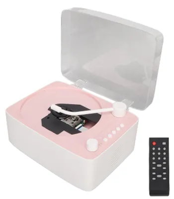Produktbild von Multifunktionale CD-Spieler - Retro Bluetooth Musikspieler - Rosa - HiFi-Sound