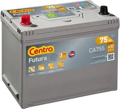 Produktbild von CENTRA Futura Starterbatterie 12V 75Ah 630A/EN für Auto LKW Batterie