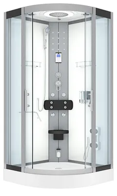 Produktbild von Dampfdusche Dusche Duschkabine D58-20T2-EC Duschtempel Sauna 100x100 cm
