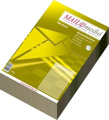 Produktbild von 100 Versandtaschen DIN C4 Briefumschläge nassklebend