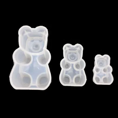 Produktbild von KERDEJAR transparente Silikonform für Gummibärchen, 1 Stück, zur Herstellung von Gummibärchen, Schokolade, Harzschmuck und Eis, spülmaschinenfest, FDA-zugelassen und BPA-frei