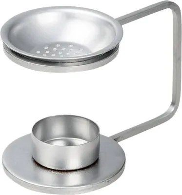 Produktbild von Räucherstövchen Eisen Silber H 8,5cm Höhenverstellbar mit Teelicht Für Weihrauch