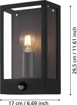 Zdjęcie produktu dla Eglo 99587 ALAMONTE E27 zewnętrzna lampa ścienna/sufitowa czarny IP44