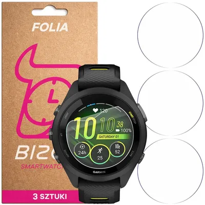 Produktbild von 3x Schutzfolie für den Bildschirm für Garmin Forerunner 265S, Bizon Watch HydroFlex