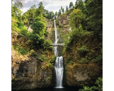 Produktbild von Glasbild Famous Waterfall I 30x30 cm