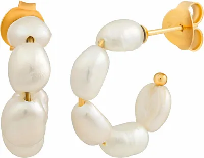 Produktbild von cai Creolen 925/- Sterling Silber 1,5cm gelb ohne Zirkonia 274210149V