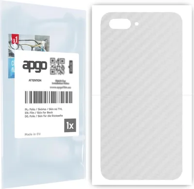 Produktbild von apgo Rückseite Schutzfolie für Honor 10 -  Hinten Schutzfolie Carbon Transparent (durchsichtig), Rückseite Folie schützt vor Kratzern und Fingerabdrücken
