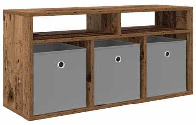 Image de Meuble bas à tiroirs en bois ancien 87 x 27,5 x 43 cm