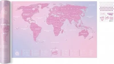 Obrázok produktu pre Stieracia mapa - Cestovná mapa Love World