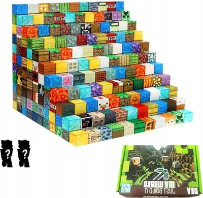 Immagine prodotto di Set da 100 pezzi di mattoncini magnetici Minecraft