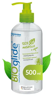 Immagine prodotto di JOYDIVISION Bioglide Original gel lubrificante neutro 500 ml | Lubrificante 100% naturale e vegano | Gel lubrificante a Base Acqua | Gel bio per profilattici in lattice | Lubrificazione