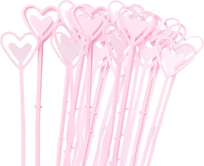 Produktbild von 100pcs Kartenhalter herzförmige Mehrzweckblumenarrangement Bouquet Hochzeitsdekoration Bouquet Topper Haushaltsvorräte-Rosa