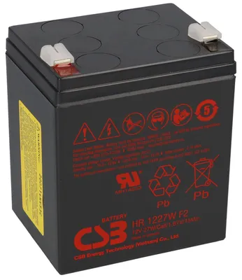 Immagine prodotto di Batteria al piombo CSB ad alta corrente HR1227W 12V 6,18Ah 27W Faston 6,3mm