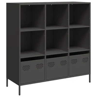 Zdjęcie produktu dla Szafka, czarna, 101,5x39x103,5 cm, stal