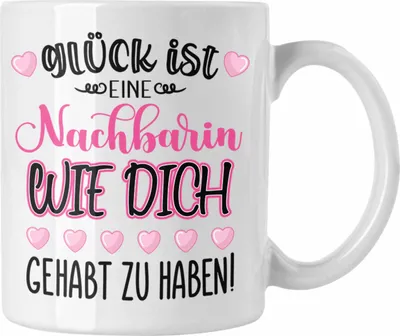 Produktbild von Trendation - Beste Nachbarin Tasse Geschenk Geburtstag Freundin Lieblings Nachbarin Geschenkidee Weltliebste Nachbarin Abschied Abschiedsgeschenk Lustig (Weiß)