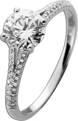 Produktbild von Brillantring 1.74ct Weissgold 585 14K Lab Grown Diamanten IGI 20