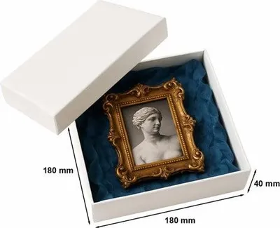 Produktbild von Laminierte Geschenkbox 180 x 180 x 40 mm, weiß