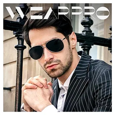 Produktbild von Sonnenbrille für Herren und Damen, polarisiert, mit Metallrahmen, uni, UV400 Schutz, Vintage Schwarz, Fahrerbrille