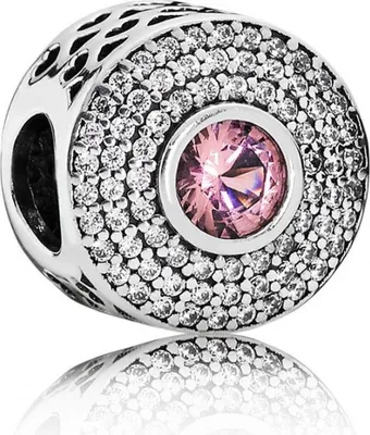 Produktbild von Pandora Charm Pavé-Herzens-Strahlenkranz Sterling-Silber 791763NBP