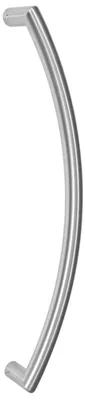 Imagen del producto de Tirador de diámetro 32 mm, distancia entre agujeros (entraje) de 350 mm, fabricado en acero inoxidable 304 pulido