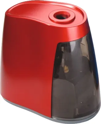 Produktbild von Bleistiftspitzmaschine elektrisch 240 8 mm rot Packung mit 12 Stück