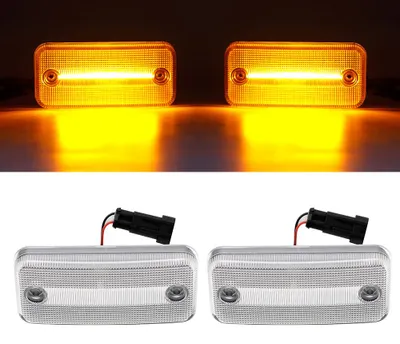 2x LED Seitenbegrenzungsleuchten Silber für DAF 45 55 65 75 85 95 105 ab 1998 – Produktansicht