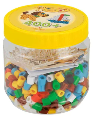 Image de Hama® Perles à repasser Maxi - Boîte de perles jaune 400 perles