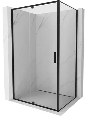 Obrázek produktu pro Mexen Exo sprchový kout s otočnými dveřmi 140 x 110 cm, transparentní, černý - 819-140-110-70-00