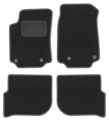 Immagine prodotto di Tappetini in moquette per Audi 100 C3 1983-1991 (berlina/station wagon) – set 4 pezzi, grigio grafite, su misura – Wielganizator LUX