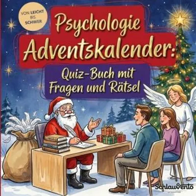 Produktbild von Psychologie-Adventskalender: Quiz-Buch mit Fragen und Rätsel