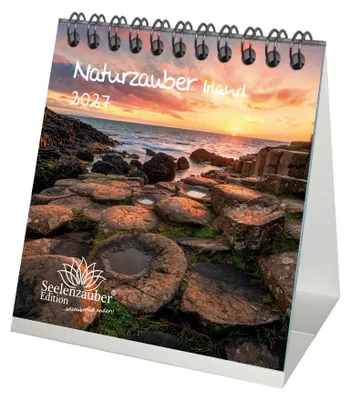Produktbild von Naturzauber Irland Tischkalender 10x10cm für 2027 Natur Reise Land Urlaub - Seelenzauber