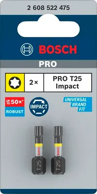 Produktbild von PRO Torx Impact Bit, T25, 25 mm, 2-tlg.